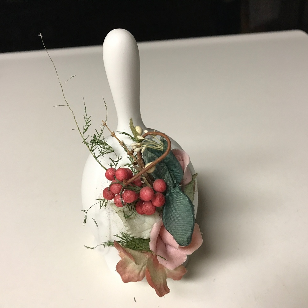 Vintage Floral Porcelain Bell - Picture 2 of 8